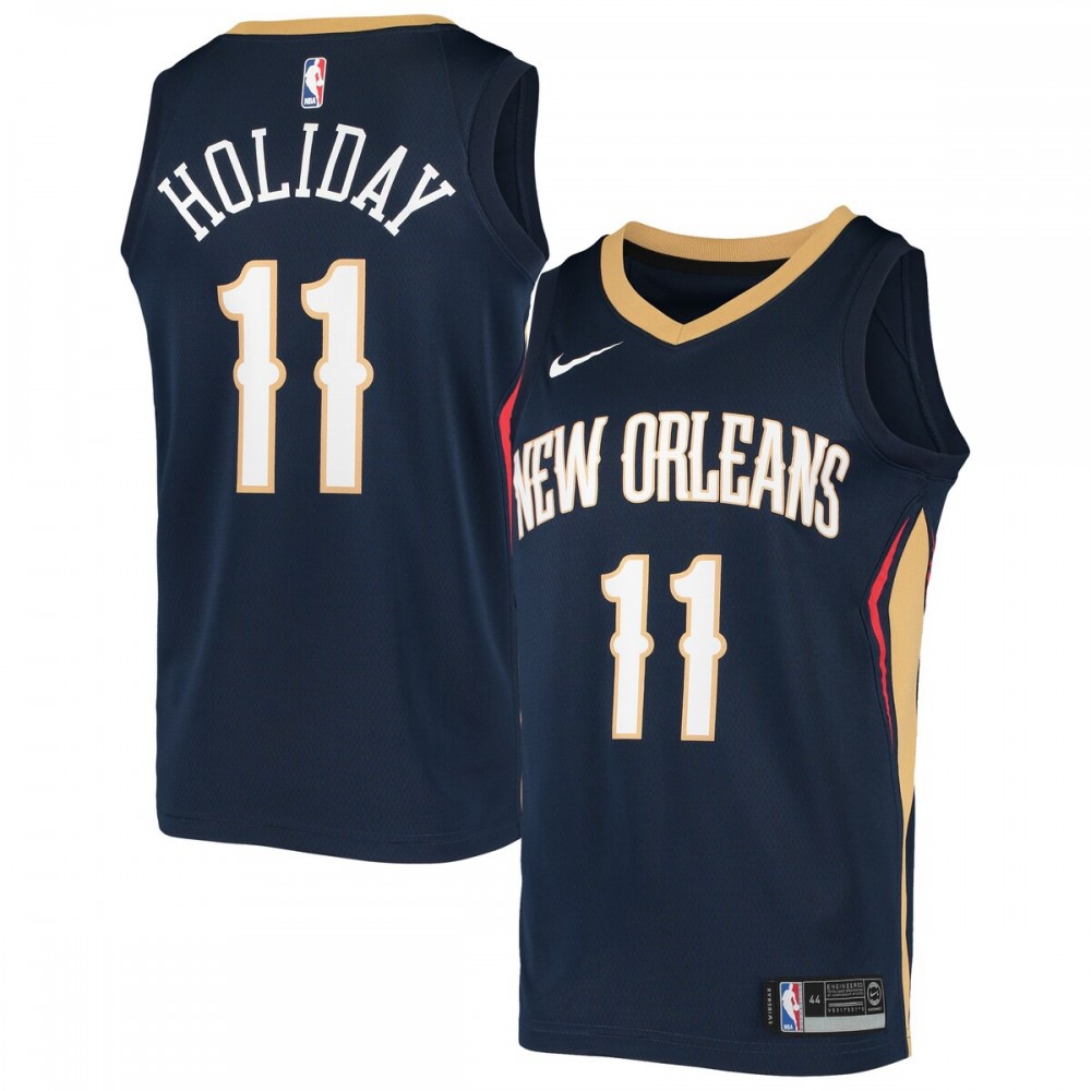 Jrue Holiday New Orleans Pelicans Swingman Jersey - Navy-Pro Kit Vault | Brand New 26/27 Sports Jerseys